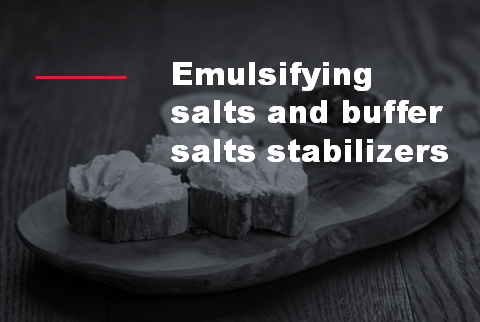 Go to Emulsifying salts and buffer salts stabilizers